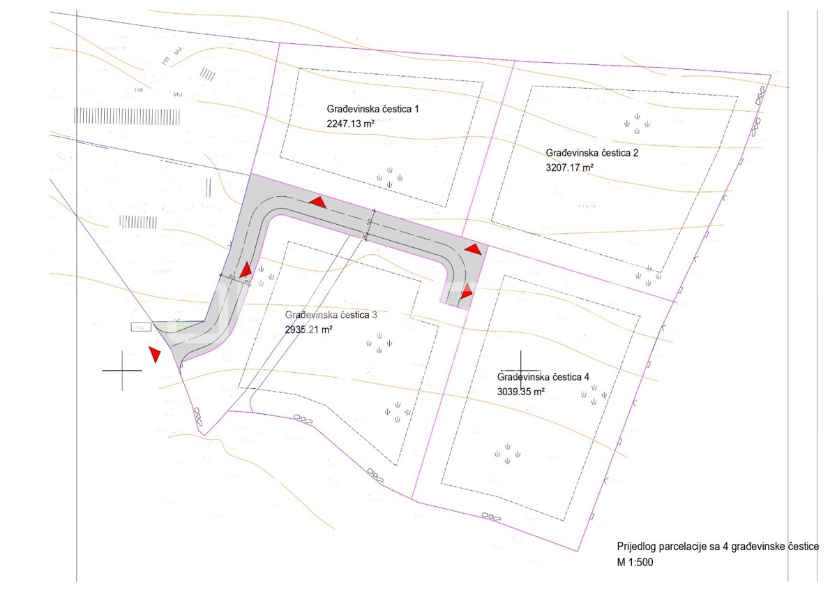 Baugrundstück 2253m2 Pula (I2) Industriegebiet! – 2