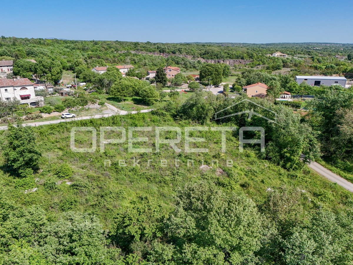 Istrien, Lovreč – Baugrundstück 1.661 m² mit Meerblick – 3