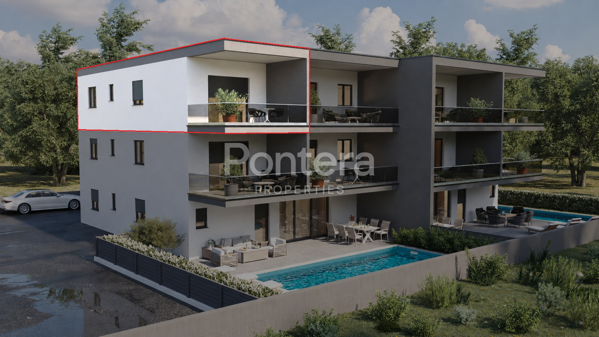 ISTRIA, NOVIGRAD - modern apartment with sea view | new construction | 2nd floor