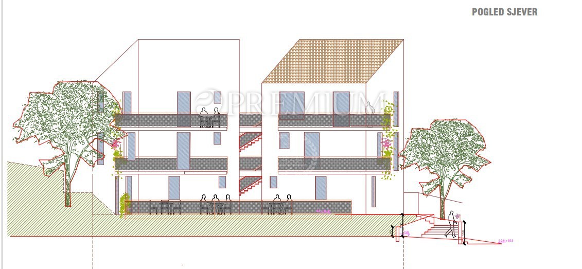 Vrbnik, okolica, građevinsko zemljište s glavnim projektom! – 3
