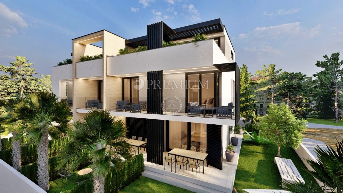 Krk, impozantan apartman u novogradnji, 450m od mora! – 2