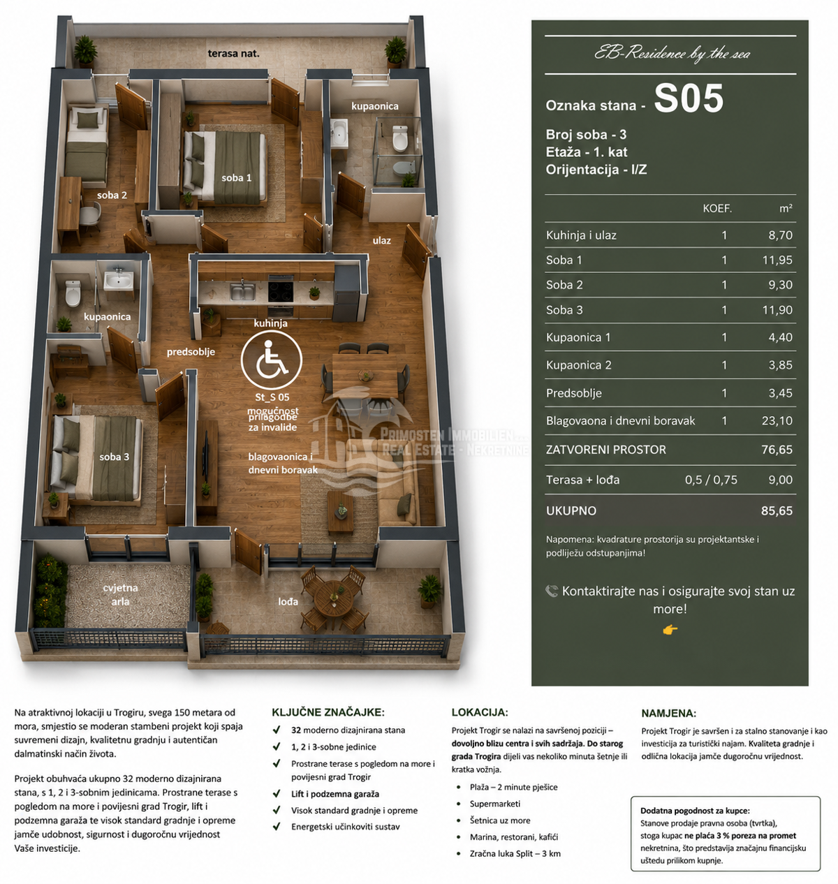 Stanovanje Trogir – 2