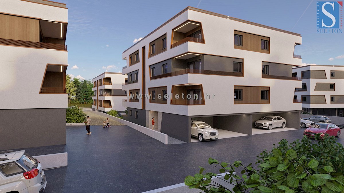 Istra, Poreč, novi stan površine 64 m2 u modernoj novogradnji, 1. kat ( E1 )