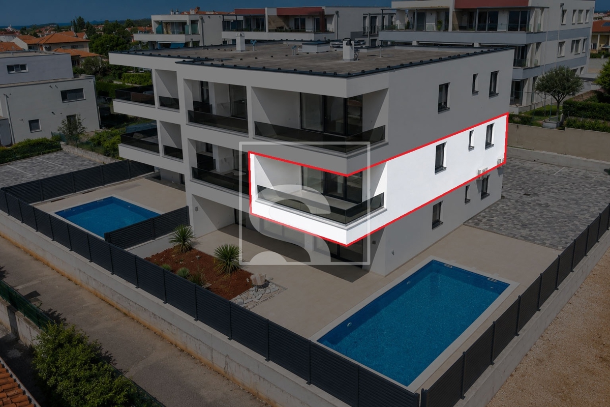 Stan Novigrad, 2soban stan na prvom katu, pogled more