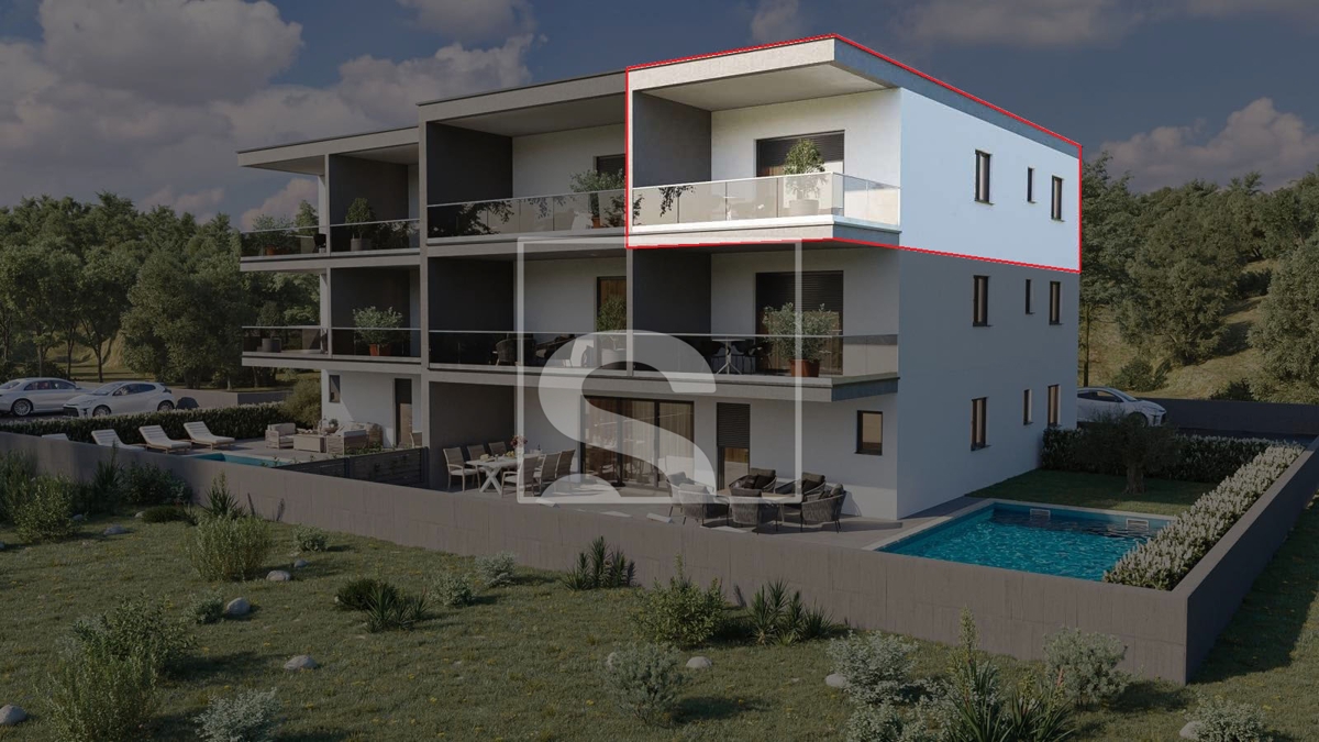 Novigrad, centar - 2 SS, 2. kat 600 metara do mora, NOVO