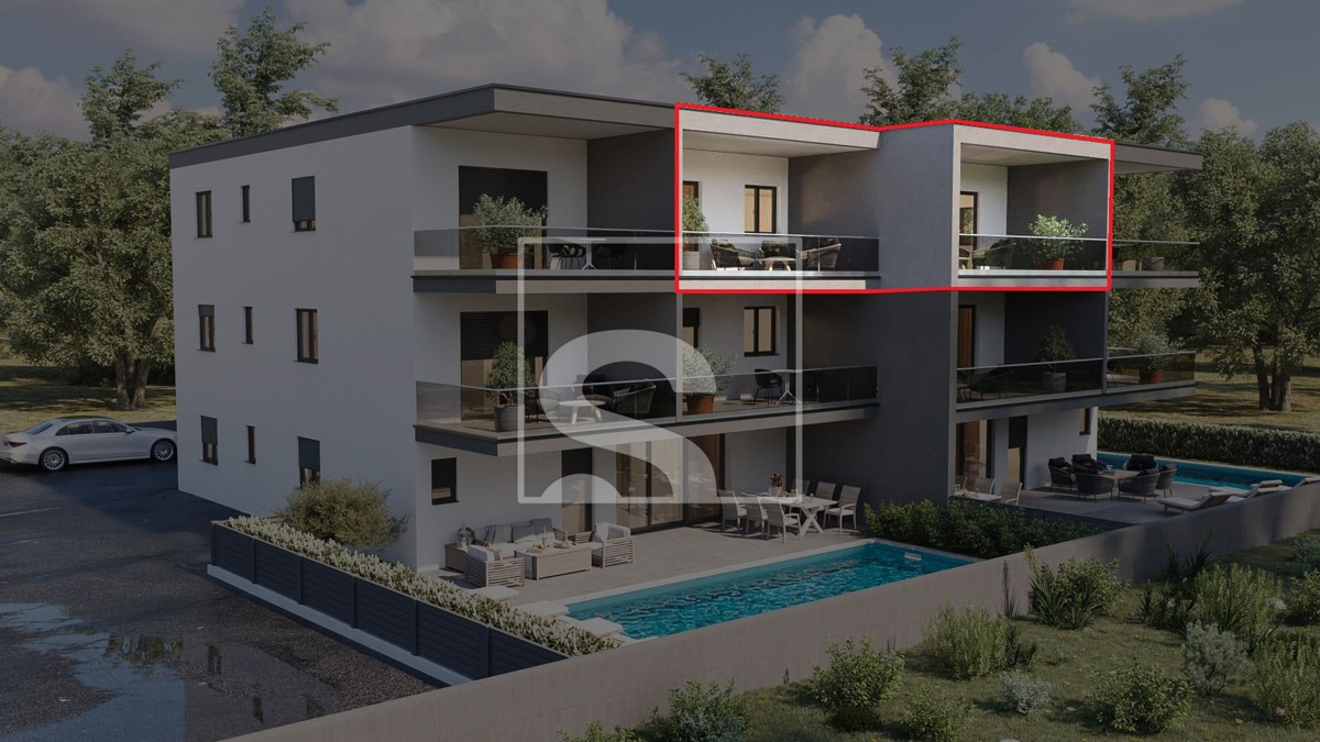Istra, Novigrad - stan 600 metara do mora, 2SS, novogradnja