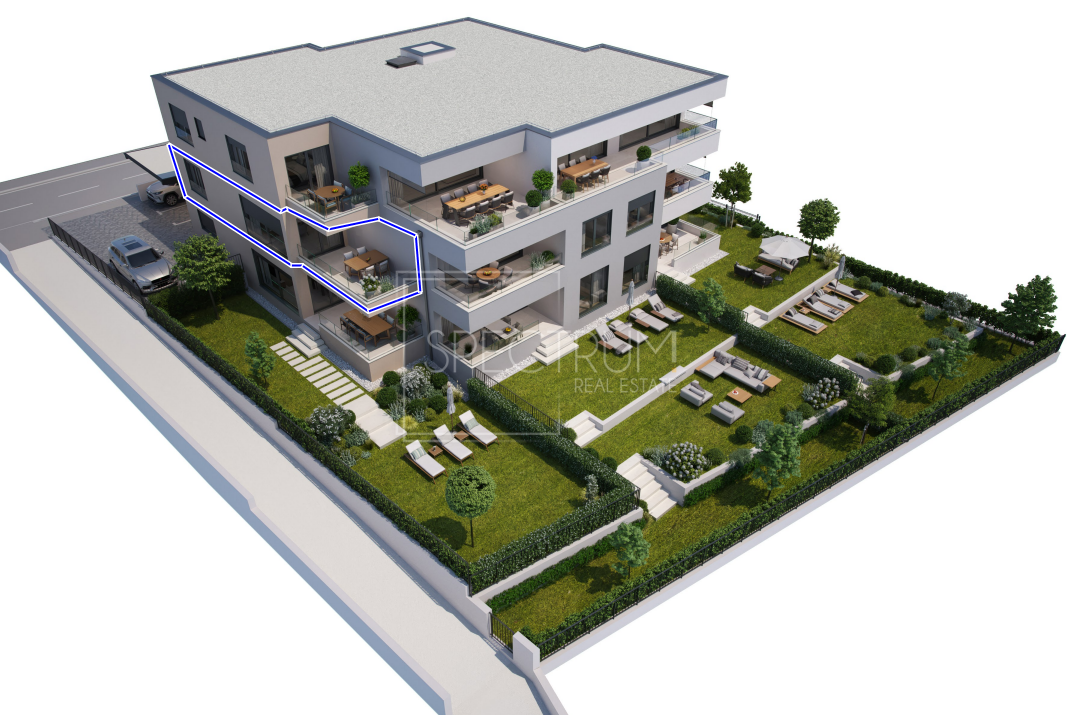 Novigrad, apartment in a sought-after location with a view of the sea