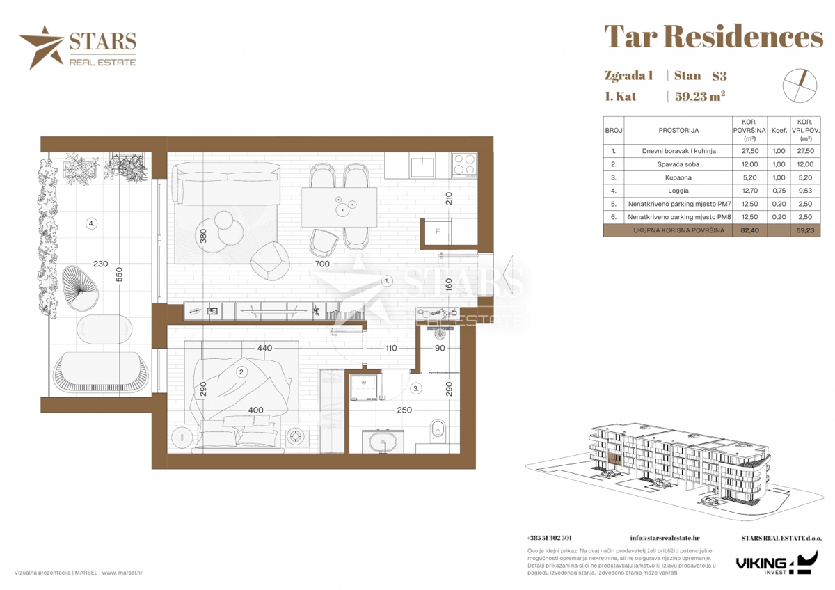 Квартира TAR-VABRIGA, 215.000 €