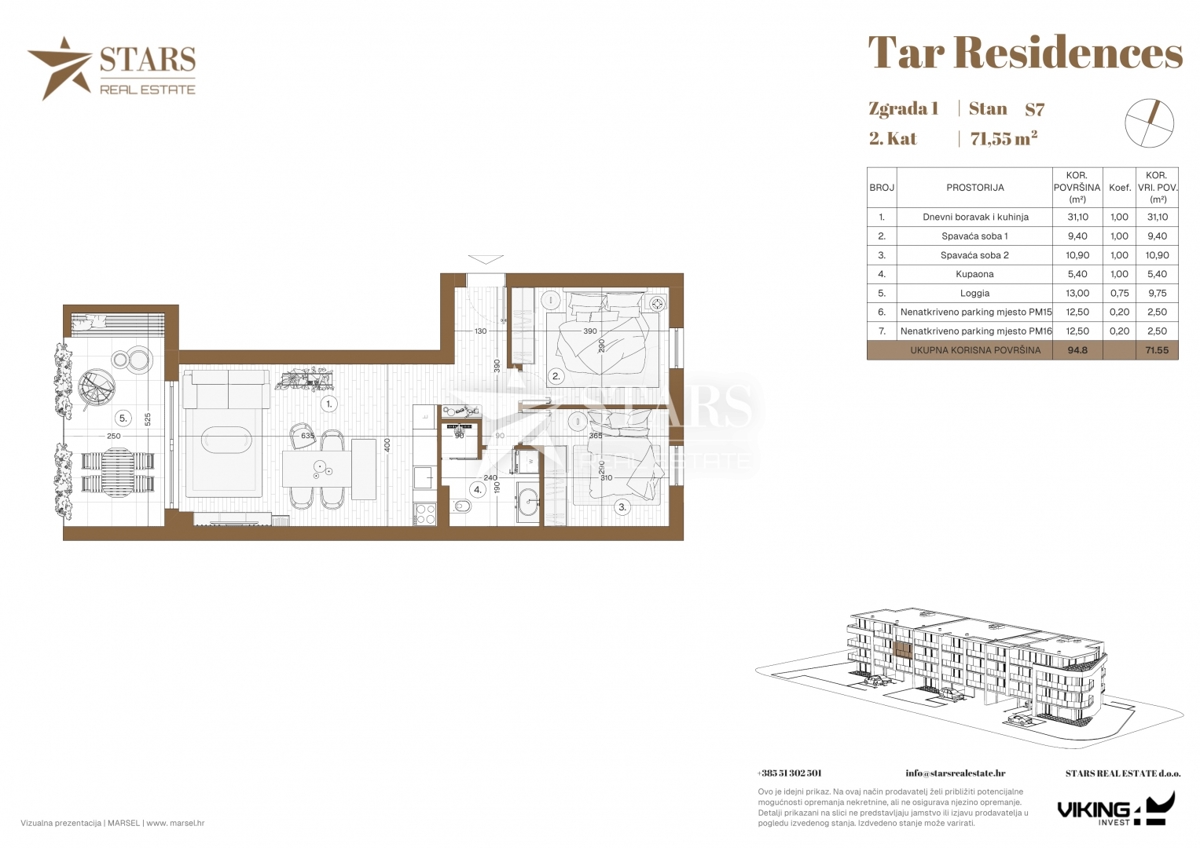 Квартира TAR-VABRIGA, 279.000 €
