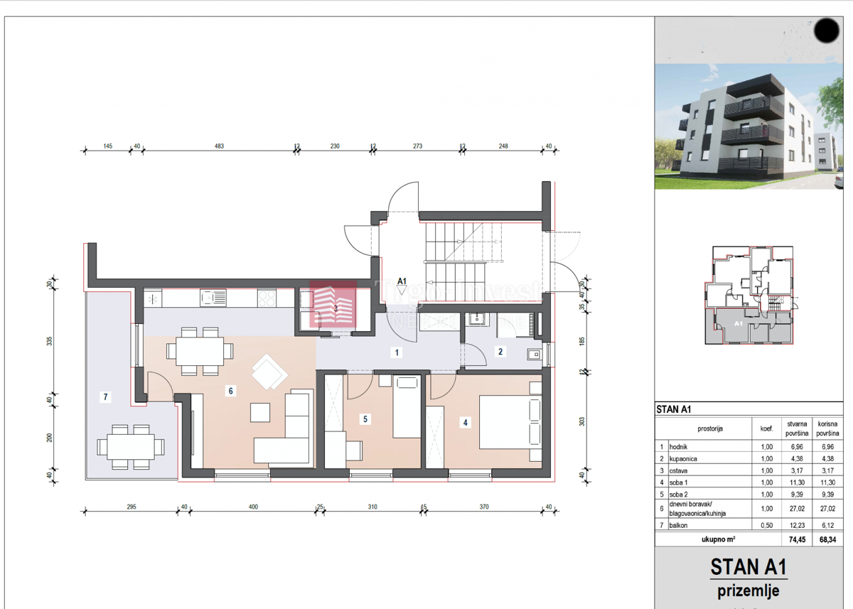 Appartamento SLAVONSKI BROD, 164.335 €