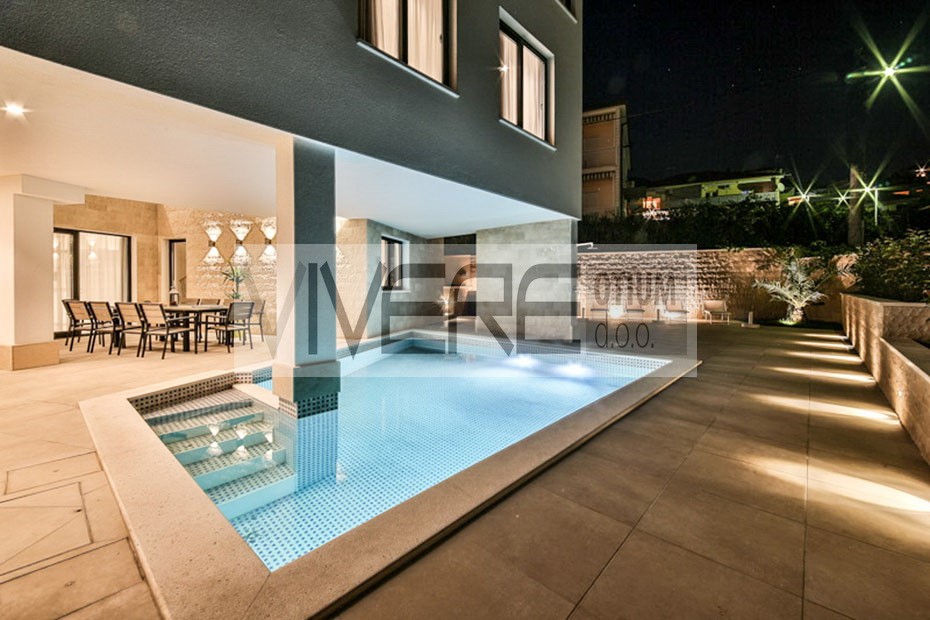 Pool at night